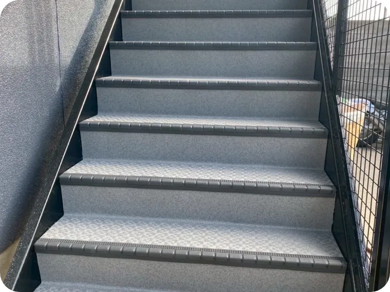 階段の防水加工イメージ